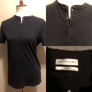 T-shirt Zara size s basic color black